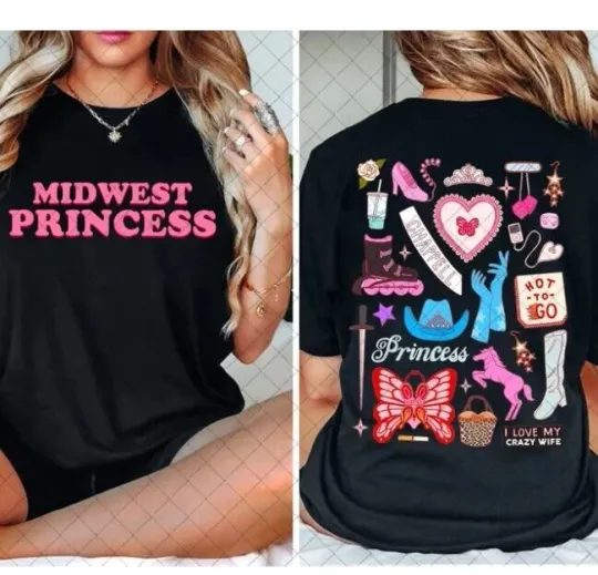 Chappell Roan T-Shirt, Chappell Roan Midwest Princess 2024 Tour Shirt