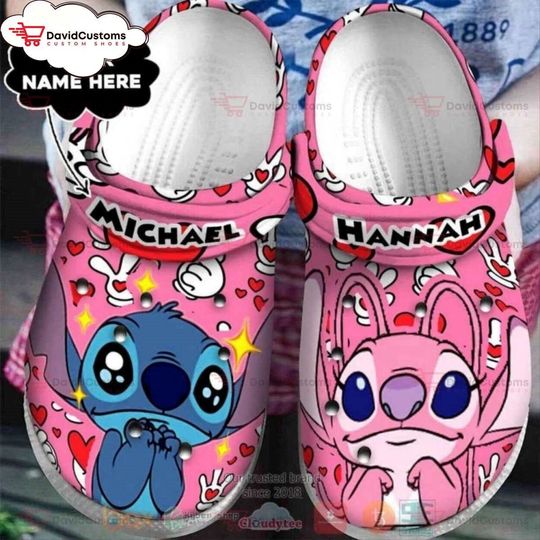 Disney Lilo And Stitch Custom  Personalized Cartoon, Personalized Clogs