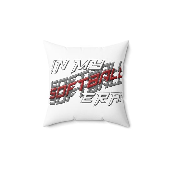 In My Softball Era Square Pillow
