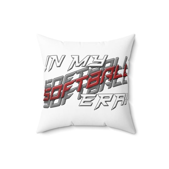 In My Softball Era Square Pillow