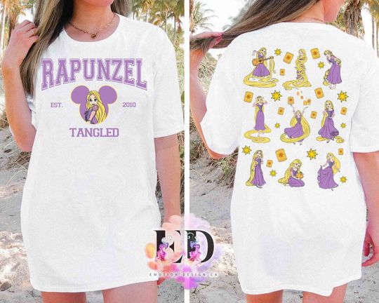Two-Sided Disney Princess Rapunzel Go Live Your Dream