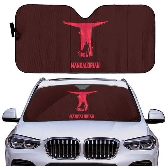The Mandalorian Car Sun Shade | Windshield Shade, Custom Gift for Her