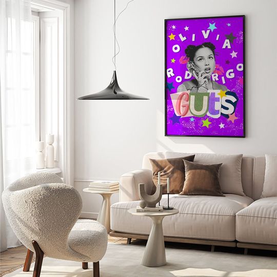 Olivia Rodrigo Guts Poster, Vintage Wall Art, Poster for Gift, Gift home decor, A4 A3 A2 A1, Valentine's Day gift