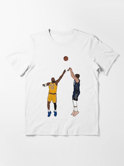 Luka Doncic Shoots Over Lebron James T-Shirt