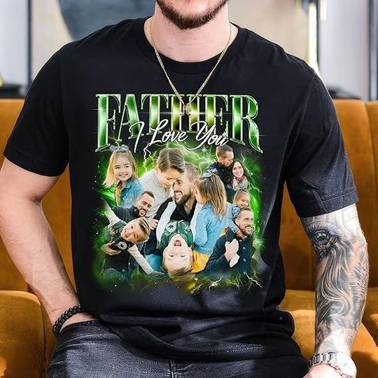 Fathers Day png, Custom Bootleg Rap Tee Png, Personalize Bootleg