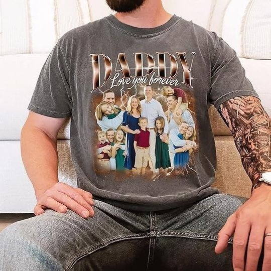 Fathers Day png, Custom Bootleg Rap Tee Png, Personalize Bootleg