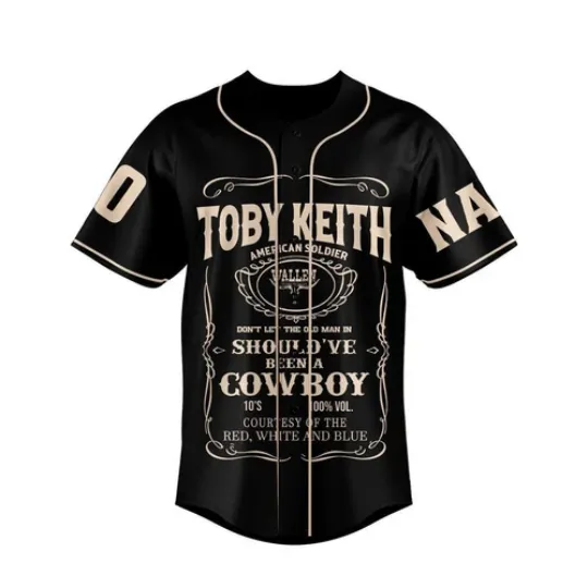Personalized Name Number Toby Keith Baseball Jersey Shirt For Men Women
