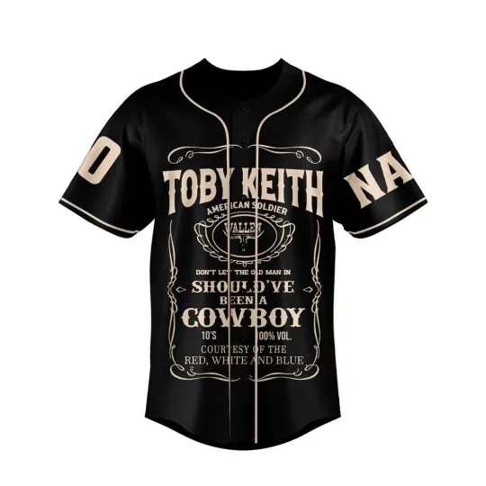 Personalized Name Number Toby Keith Baseball Jersey Shirt For Men Women