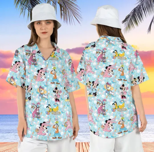 Easter Mickey and Friends Disney 3D HAWAII SHIRT