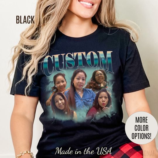 Custom Your Own Bootleg Tee, Retro Custom Bootleg Rap Tee, Custom Your Photo