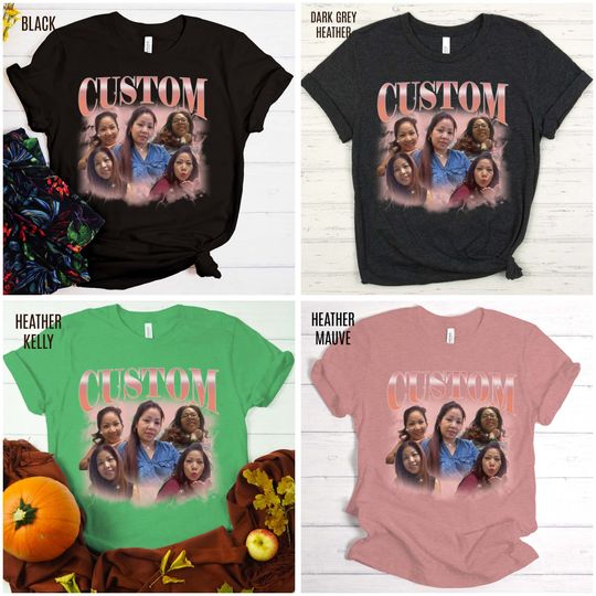 Custom Your Own Bootleg Tee, Retro Custom Bootleg Rap Tee, Custom Your Photo