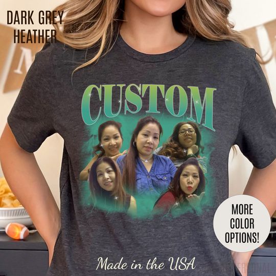 Custom Your Own Bootleg Tee, Retro Custom Bootleg Rap Tee, Custom Your Photo