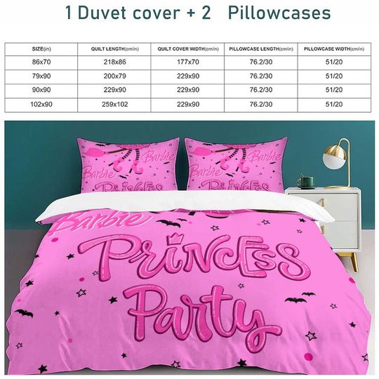 Barbie Printing Bedding Set, Bedding Set Gift