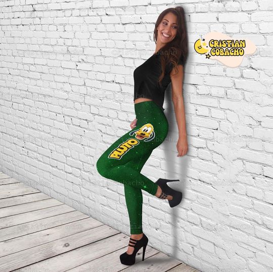Pluto Leggings And Hollow Tank Top, Disney Pluto Tank Top For Women
