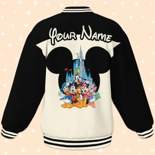 Custom Disney Trip Fun Baseball Jacket, Adult Varsity Jacket, Personalized Disney