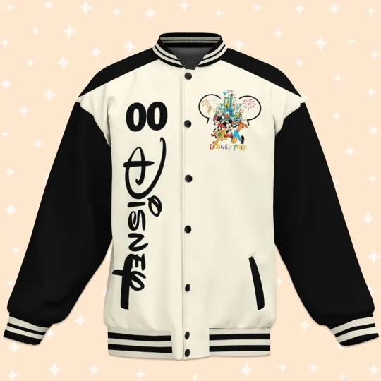 Custom Disney Trip Fun Varsity Jacket, Adult Varsity Jacket, Personalized Disney
