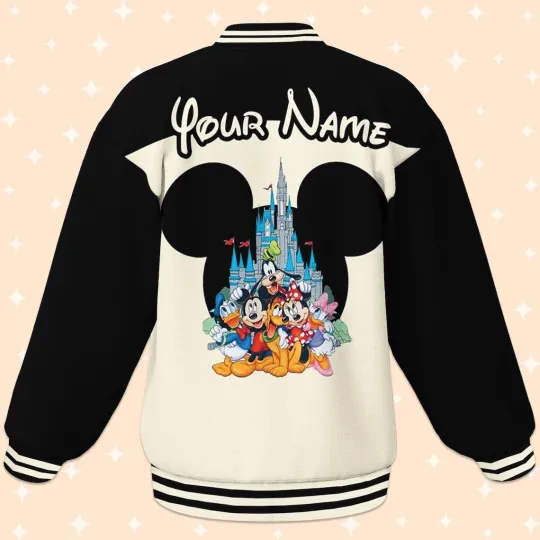 Custom Disney Trip Fun Varsity Jacket, Adult Varsity Jacket, Personalized Disney