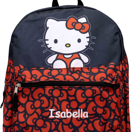 Personalized Hello Kitty Red Bow Backpack