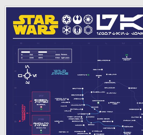 Stars Wars Galaxy Map High Definition , Stars Wars
