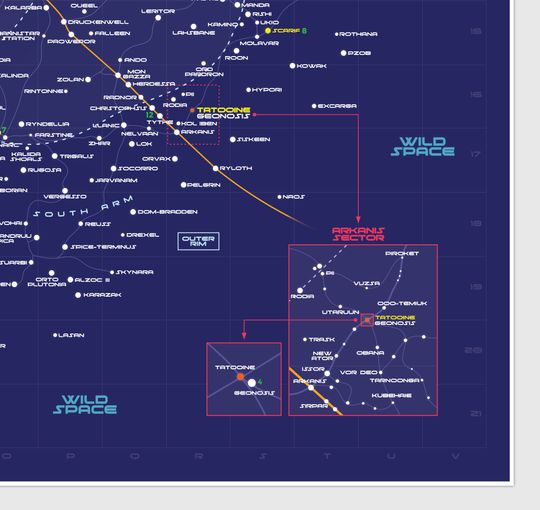 Stars Wars Galaxy Map High Definition , Stars Wars