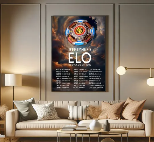 Jeff Lynne's ELO Over and Out FINAL Tour 2024 Poster