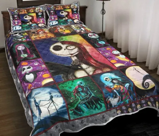 Jack With Sally Nightmare Before Christmas Bedding Set