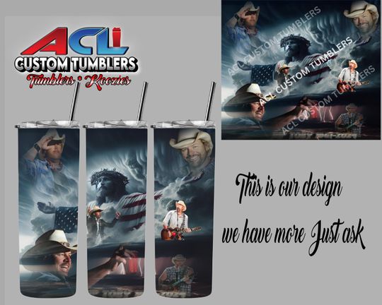 Toby Keith Tumbler with Lid and Straw