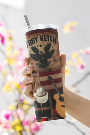 Toby Keith Tumbler with Lid and Straw