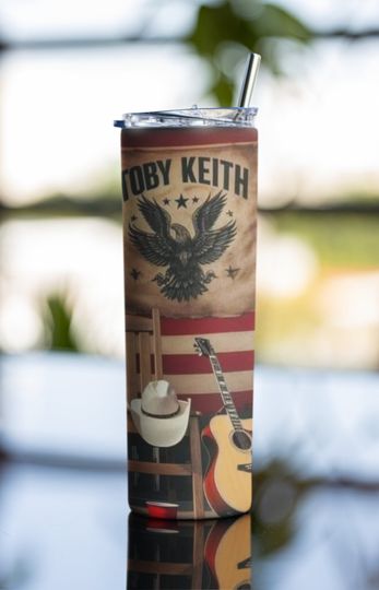 Toby Keith Tumbler with Lid and Straw