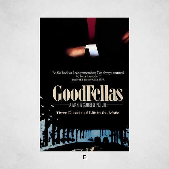 GoodFellas 1990 Classic Movie Poster