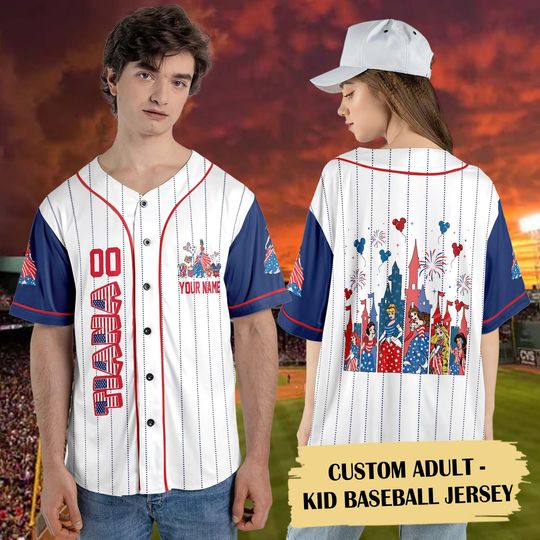 Personalized Frog Princess 4th July Sport Jersey, Custom Princess With The Frog