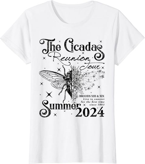 The Cicadas Reunion Tour Summer 2024 Cicada Nature T-Shirt