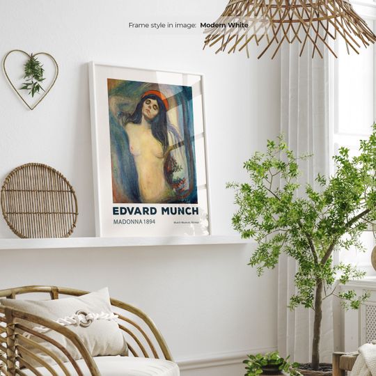 Madonna (1894) - Edvard Munch Poster | Munch Painting