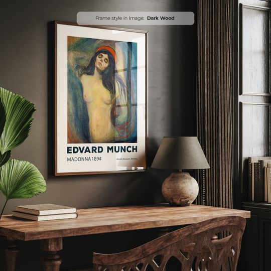 Madonna (1894) - Edvard Munch Poster | Munch Painting