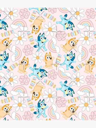 Spring Blue Dog Sisters Backpack