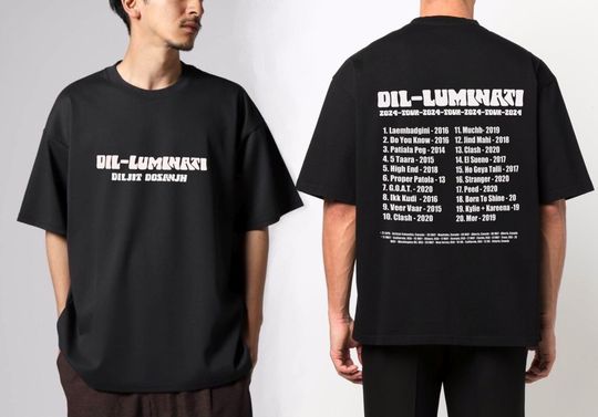 Diljit Dosanjh | Dilluminati Tour T-Shirt | 2024 Diljit Concert