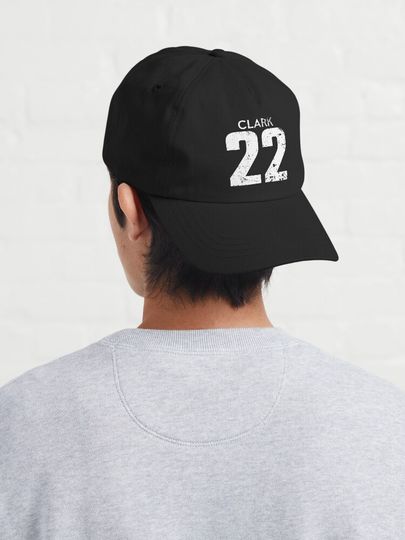 Caitlin Clark White Distressed Jersey Number 22 Cap