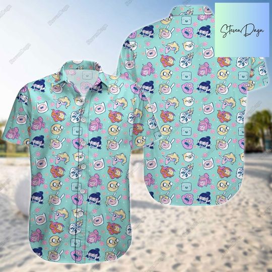 Adventure Time Button Shirt, Adventure Time Shorts, Adventure Time Shirt