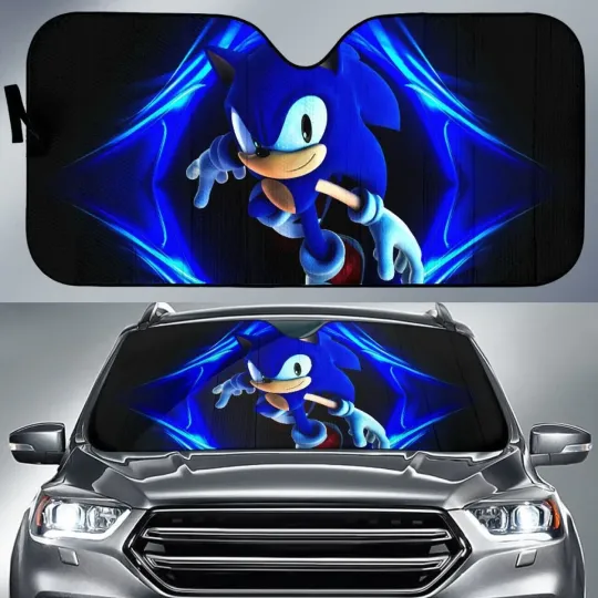 Sonic Car Sun Shades Sonic The Hedgehog Movies