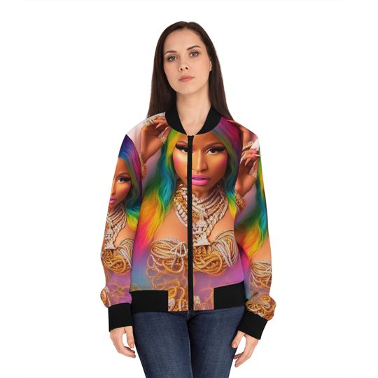 Nicki Minaj Women's light weight Bomber Jacket (AOP)