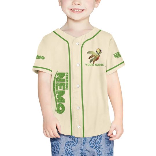 Personalized Disney Finding Nemo Vintage Squirt, Disney Baseball Jersey Sports