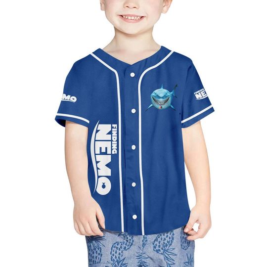 Personalized Disney Finding Nemo Dory And Bruce, Disney Baseball Jersey Sports
