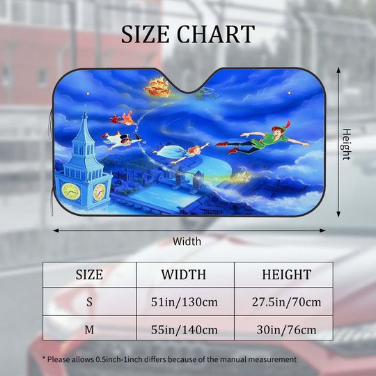 Peter Pan Car Windshield Sunshade Custom Glass Sun Shade