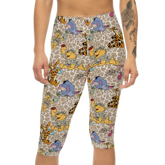 Winnie The Pooh Safari Women's Capri Leggings