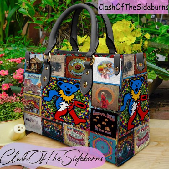 Grateful Dead Leather Bag, Grateful Dead Handbag
