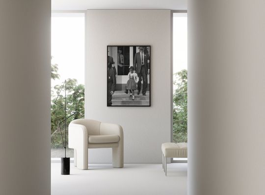 Young Black Girl Protest Wall Art, Ruby Bridges Print