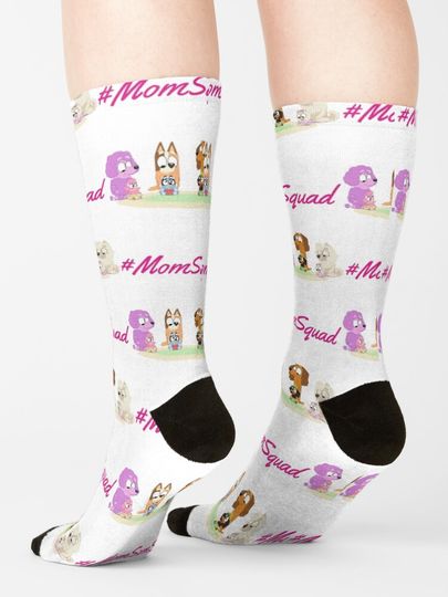 Mom Squad BlueyDad Socks