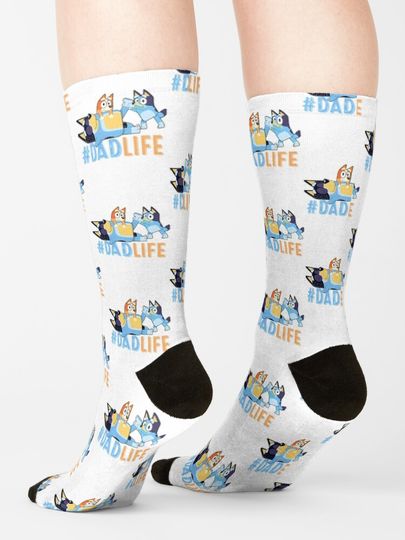 Vintage Cartoon Movie BlueyDad Socks