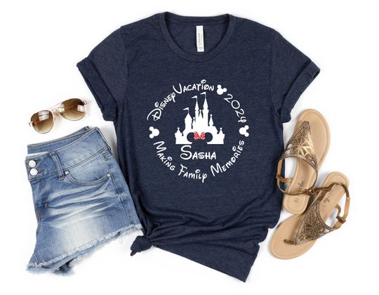 Custom Family Disney Trip Shirt, Disneyland Family Vacation Shirts