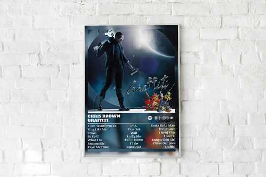Chris Brown Poster Print | Graffiti Poster | Music Poster